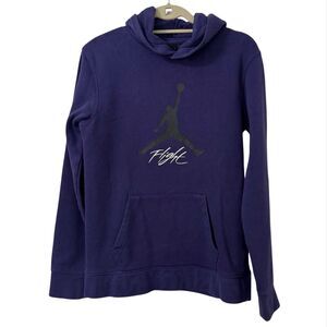 Air Jordan Hoodie Sweatshirt Boys XL Purple Jumpman Pullover Sport Logo Flight